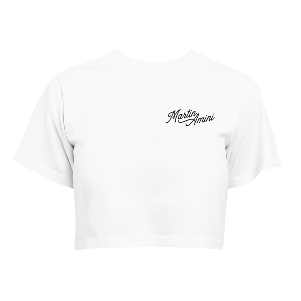 Wholesome Baddie Crop Top White