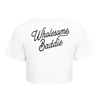 Wholesome Baddie Crop Top White